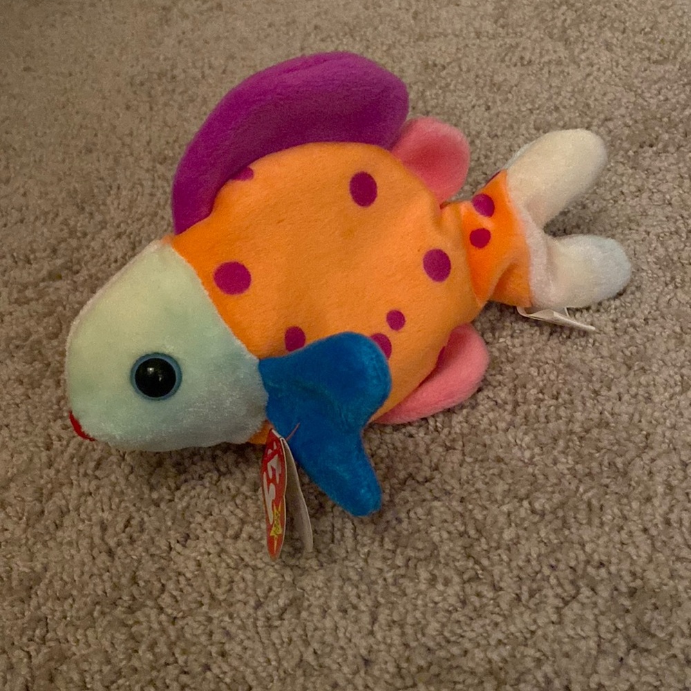 NWT Ty Beanie Baby Lips the Fish